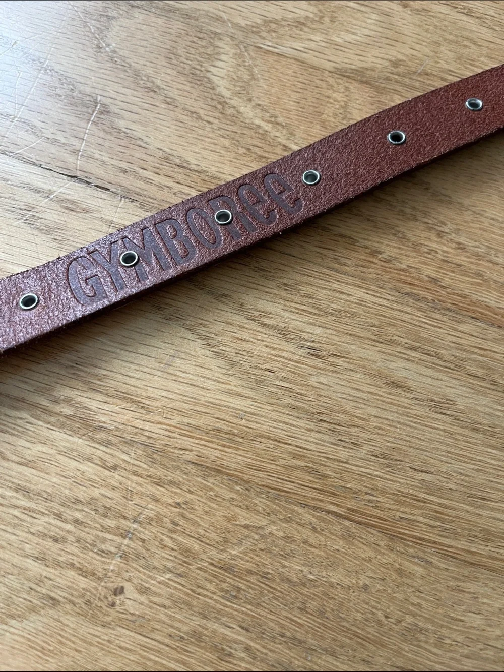 Gymboree Brown Leather Kids Belt with Colorful Studs